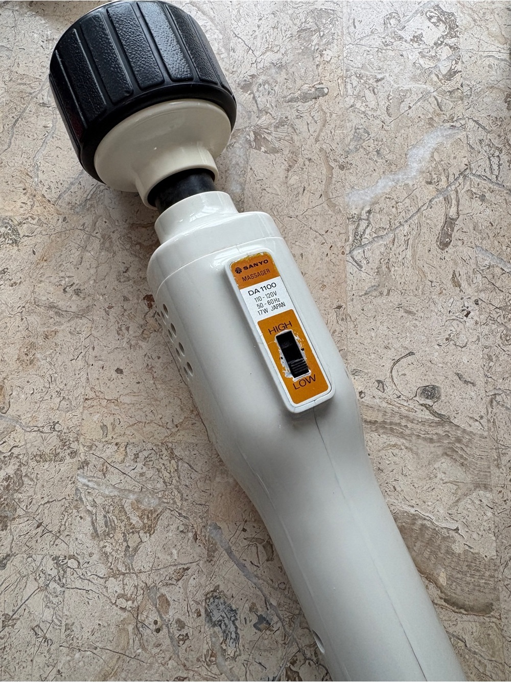 Vintage Sanyo Handheld Massager Wand Model DA 1100 Japan 2 speed